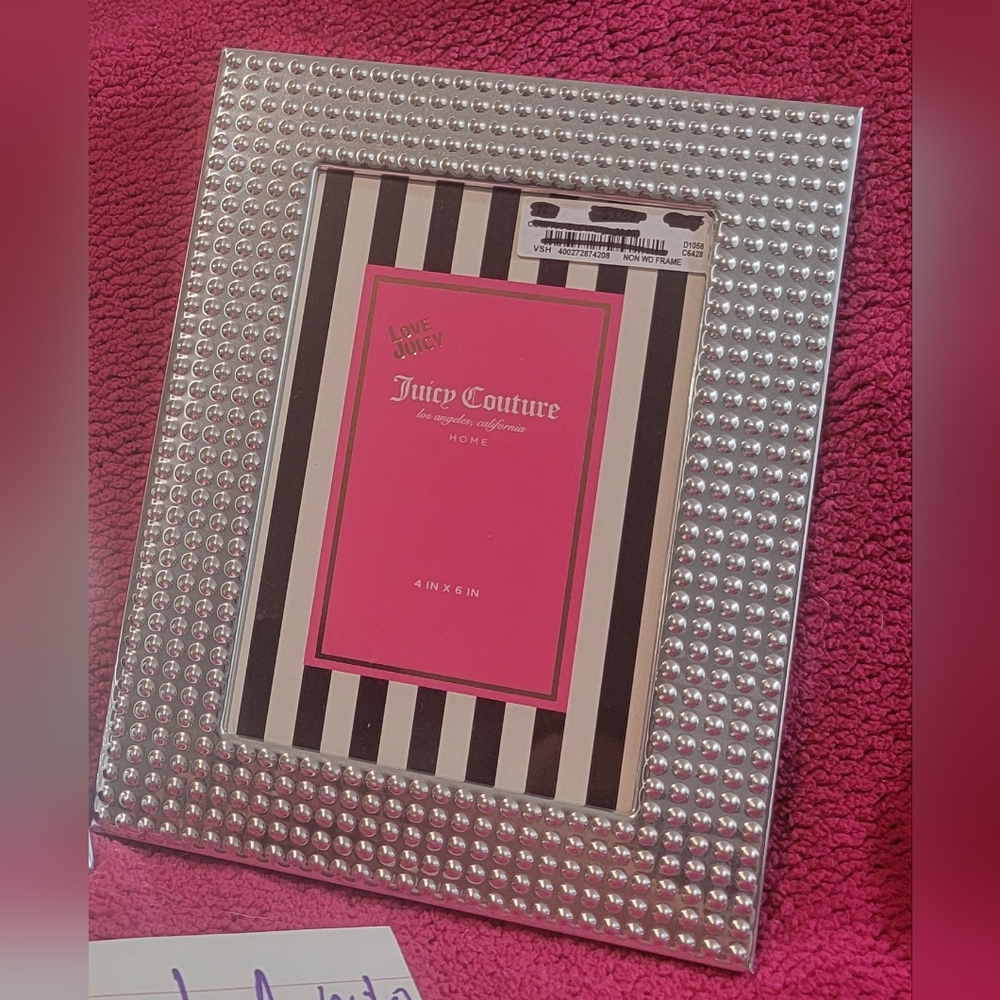 Juicy Couture Silver Dots Picture Frame